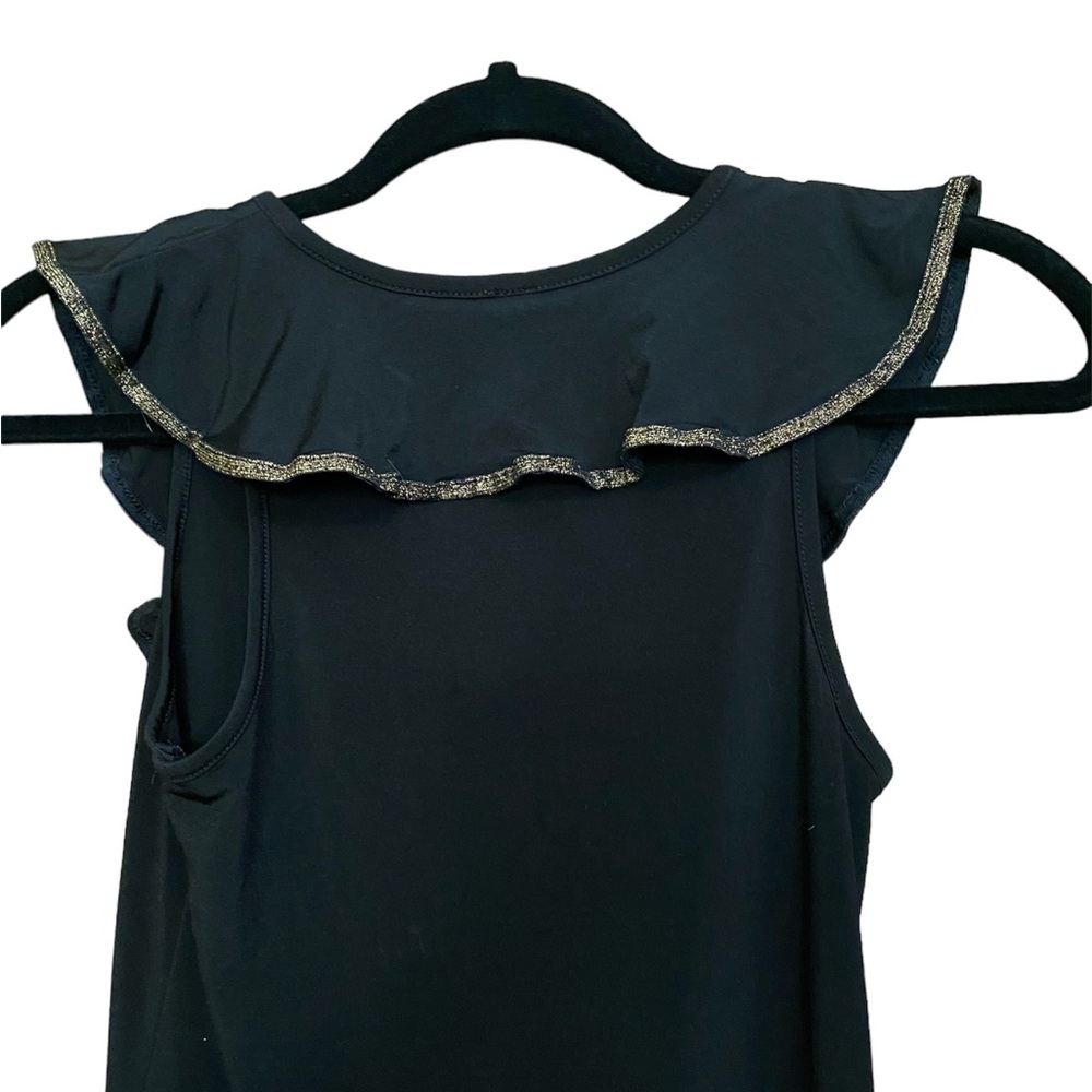 Audrey 3+1 black ruffle dress size small - Picture 3 of 6